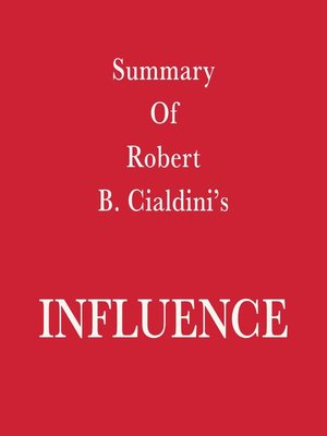 cover image of Summary of Robert B. Cialdini's Influence